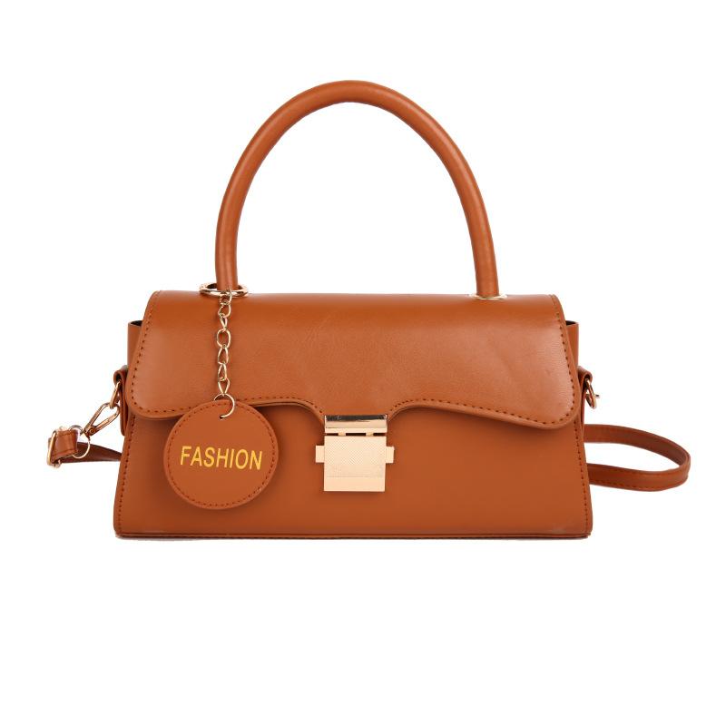 Fashion niche design single shoulder armpit bag autumn new personality fashion temperament portable small square bag коричневий
Fashion niche design single shoulder armpit bag autumn new personality fashion temperament portable small square bag коричневий