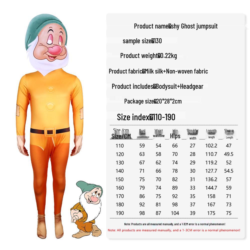 Snow White & Seven Dwarfs Costume for Halloween & Stage 160
Snow White & Seven Dwarfs Costume for Halloween & Stage 160