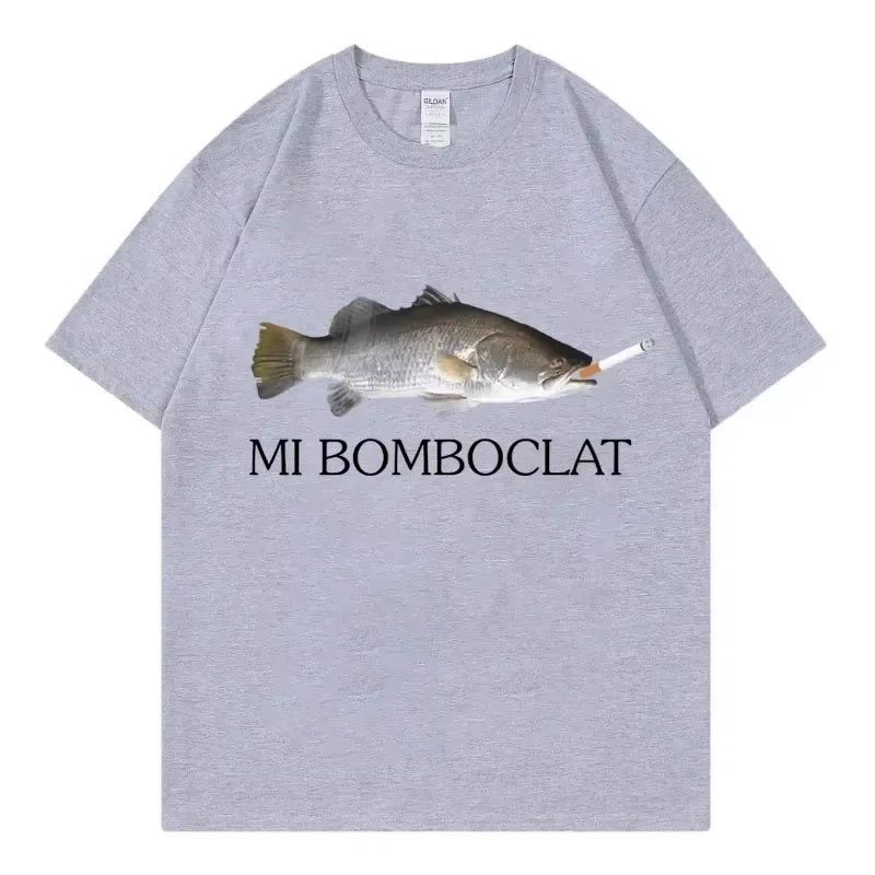 Funny Mi Bomboclat Fish Short Sleeved T-shirt for Male and Female College Students Couple Outfit Pure TEE 3XL
Funny Mi Bomboclat Fish Short Sleeved T-shirt for Male and Female College Students Couple Outfit Pure TEE 3XL