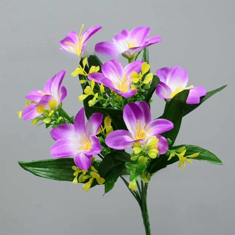 7 Heads Artificial Lily Flower Silk 30cm Floral Decor Bouquet Artificial Decorations for Living Room Office фіолетовий
7 Heads Artificial Lily Flower Silk 30cm Floral Decor Bouquet Artificial Decorations for Living Room Office фіолетовий
