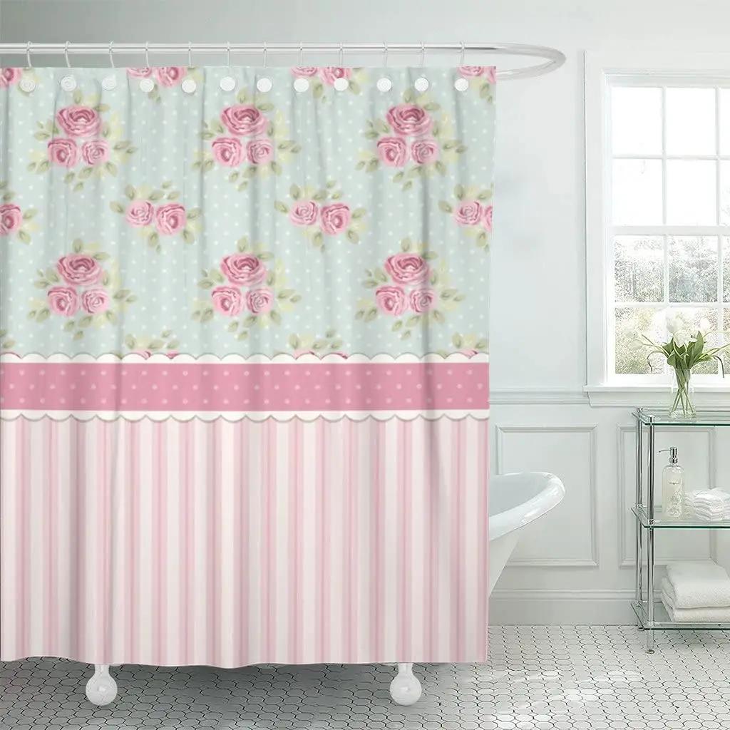 Women Girls Shower Curtains Colorful Cute Shabby Chic Roses and Polka Dots Bath Curtain Polyester Fabric Bathroom Accessory Sets 90x180cm-35x70in
Women Girls Shower Curtains Colorful Cute Shabby Chic Roses and Polka Dots Bath Curtain Polyester Fabric Bathroom Accessory Sets 90x180cm-35x70in