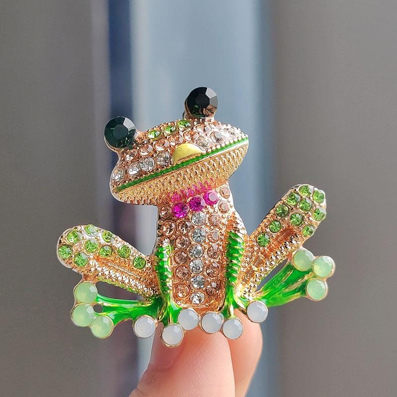 Funny Luxury Full Frog Brooches For Women Unisex Party Wedding Gifts Cartoon Animal Brooch Pins Jewelry Dropshipping
Funny Luxury Full Frog Brooches For Women Unisex Party Wedding Gifts Cartoon Animal Brooch Pins Jewelry Dropshipping