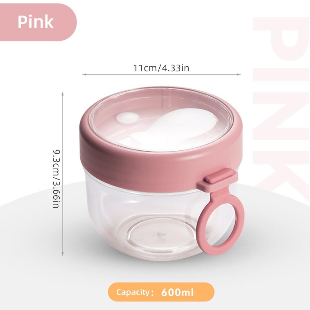 With Spoon Oatmeal Cup Leak Proof Yogurt Jar Stackable Design Sealed Cup Gym Meal рожевий
With Spoon Oatmeal Cup Leak Proof Yogurt Jar Stackable Design Sealed Cup Gym Meal рожевий