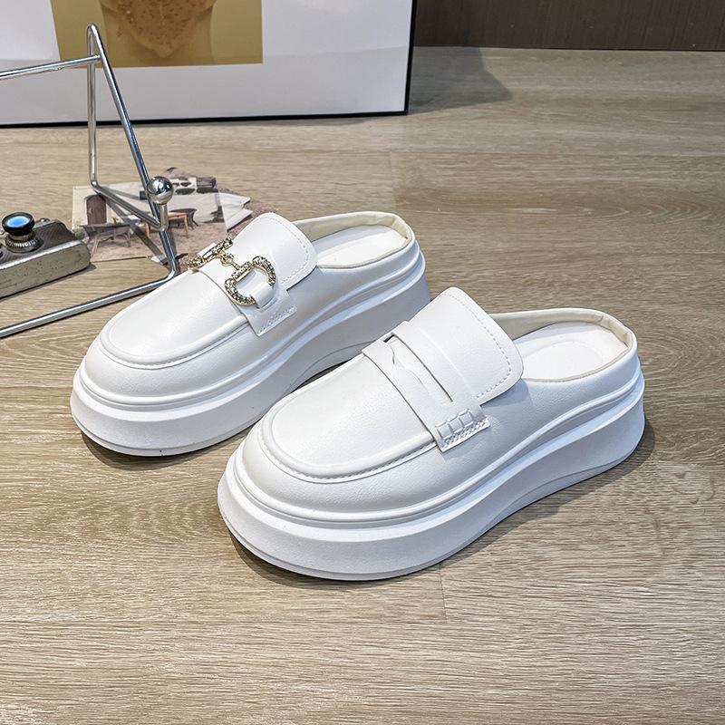 Baotou half slippers women s 2025 summer new versatile thick soles increase height one pedal fashion wear sandals white shoes 35 белый
Baotou half slippers women s 2025 summer new versatile thick soles increase height one pedal fashion wear sandals white shoes 35 белый