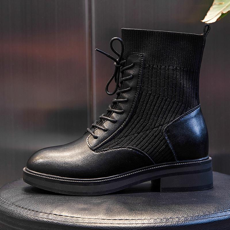 Кожаные ботинки Мартин осень новые кожаные ботинки женские средней высоты повседневные на толстом каблуке короткие ботинки женские носки толстая подошва женские ботинки 40
Кожаные ботинки Мартин осень новые кожаные ботинки женские средней высоты повседневные на толстом каблуке короткие ботинки женские носки толстая подошва женские ботинки 40