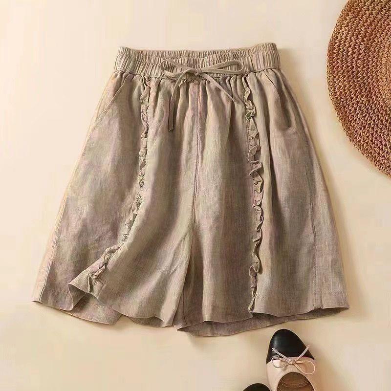 Summer Cotton Linen Wide Leg Shorts for Women Vintage Loose Sexy Short Woman Clothing Harajuku Bottom Casual Ladies Trousers 5XL хакі
Summer Cotton Linen Wide Leg Shorts for Women Vintage Loose Sexy Short Woman Clothing Harajuku Bottom Casual Ladies Trousers 5XL хакі