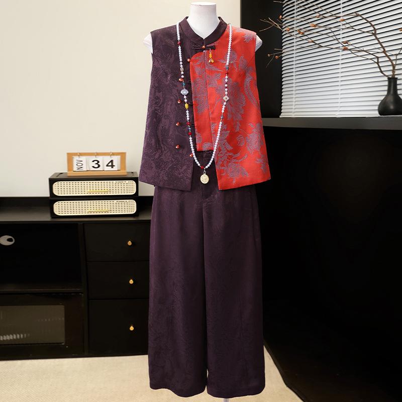 2026 Elegant Spring Suit: Stylish Two-Piece Set for Middle-Aged & Elderly Women - Autumn Casual Fashion 2XL (115-125 jin) червоний
2026 Elegant Spring Suit: Stylish Two-Piece Set for Middle-Aged & Elderly Women - Autumn Casual Fashion 2XL (115-125 jin) червоний