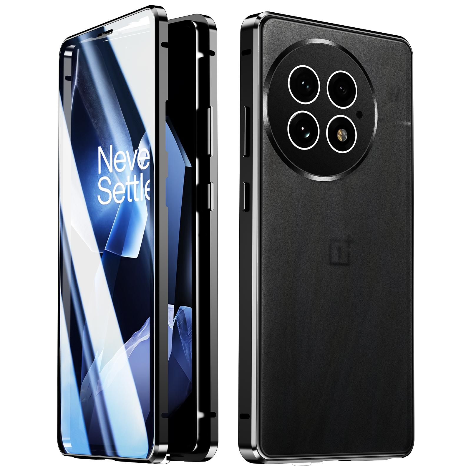 For OnePlus 13 Case Double Sides Tempered Glass Full Protection Phone Cover with Magnetic Metal Frame Black
For OnePlus 13 Case Double Sides Tempered Glass Full Protection Phone Cover with Magnetic Metal Frame Black