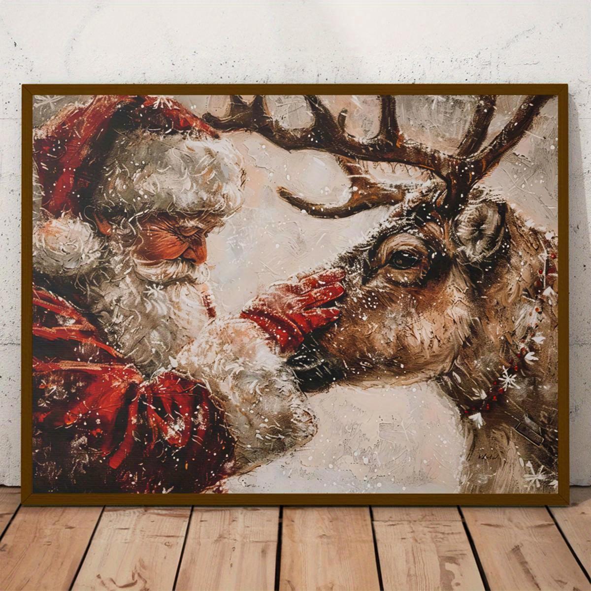 1 Santa Claus and Reindeer canvas art print, vintage Christmas illustration, modern art decor, unframed, horizontal wall art for (as the picture,20x30cm No Frame)
1 Santa Claus and Reindeer canvas art print, vintage Christmas illustration, modern art decor, unframed, horizontal wall art for (as the picture,20x30cm No Frame)