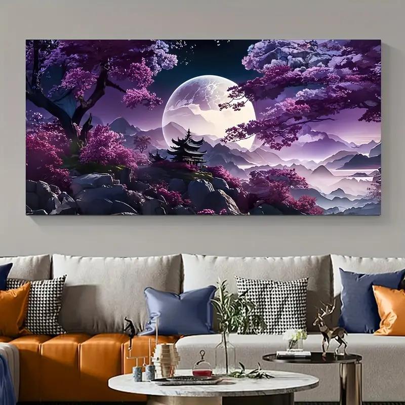 1pc Unframed Canvas Poster, Modern Art, Purple Forest Mountain Water Abstract Painting, Ideal Gift For Bedroom Living Room Corri 20x40cm No Framed
1pc Unframed Canvas Poster, Modern Art, Purple Forest Mountain Water Abstract Painting, Ideal Gift For Bedroom Living Room Corri 20x40cm No Framed