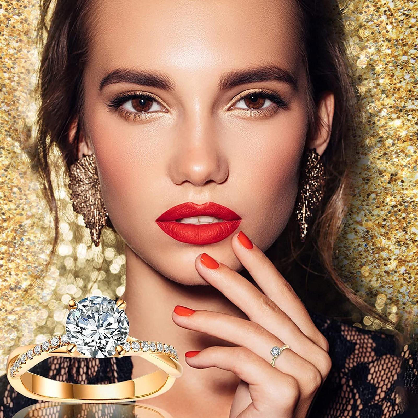 Женский S925 Sterling Инкрустированное циркониевое кольцо Обручальное кольцо Ежедневный аксессуар
Женский S925 Sterling Инкрустированное циркониевое кольцо Обручальное кольцо Ежедневный аксессуар