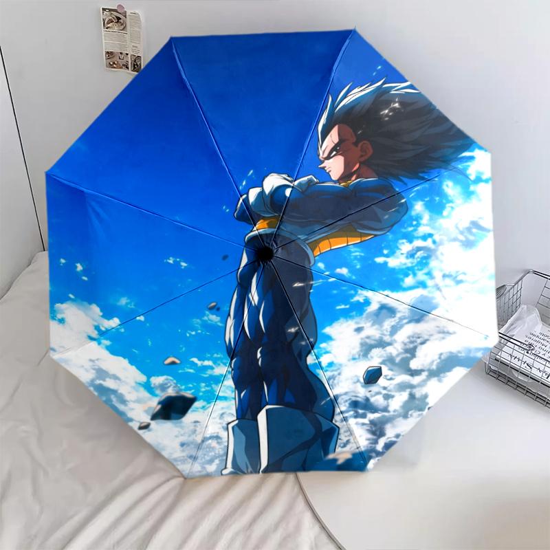Dragon Ball Vegeta pattern, automatic folding umbrella, portable and foldable design, 8 ribs, a Christmas or birthday gift.
Dragon Ball Vegeta pattern, automatic folding umbrella, portable and foldable design, 8 ribs, a Christmas or birthday gift.