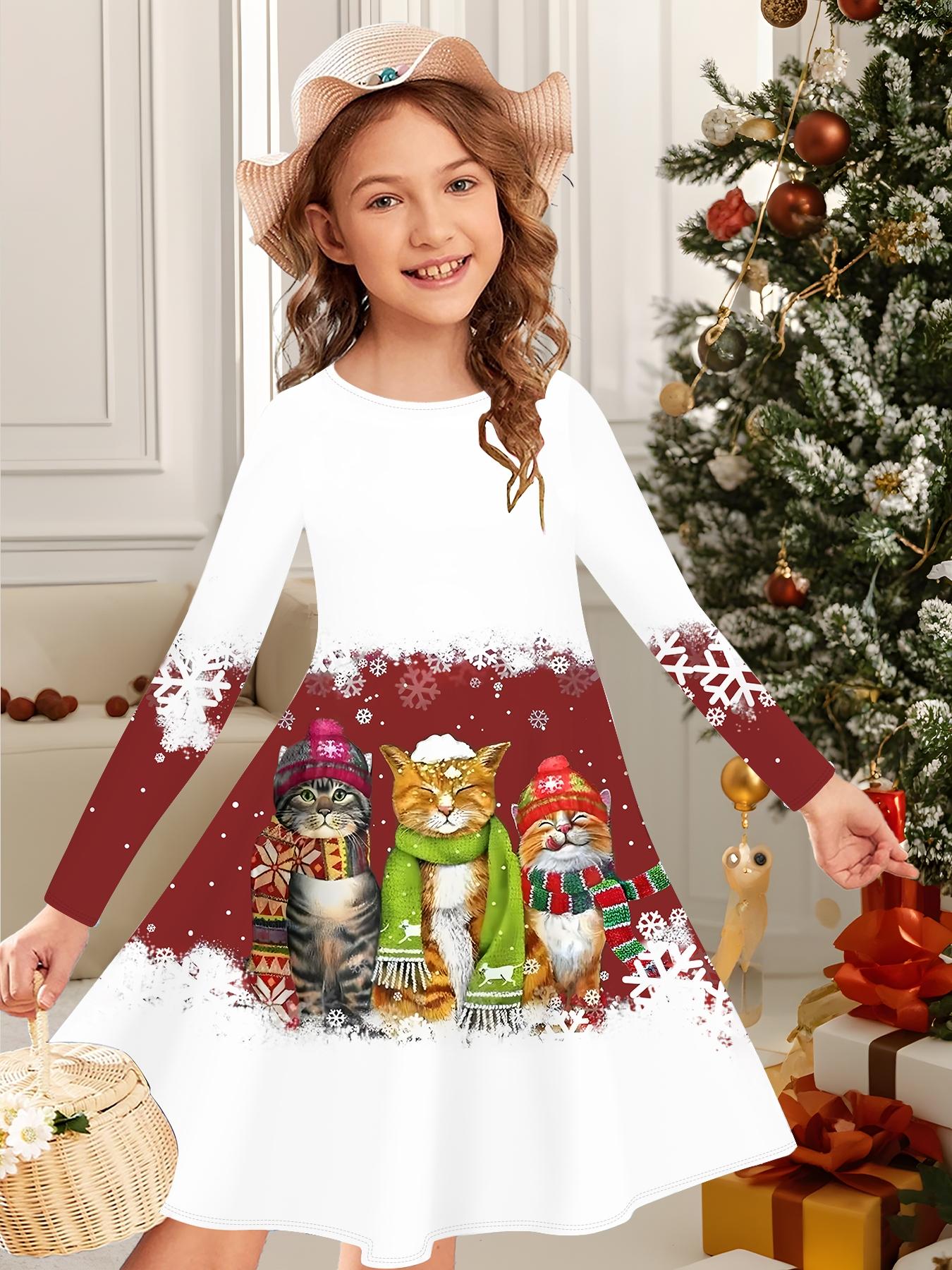 Модное осенне-зимнее платье для девочек, 3D Рождественский принт, Круглый вырез, Длинное детское платье-футболка, Повседневное универсальное, Рождественская одежда 170 белый
Модное осенне-зимнее платье для девочек, 3D Рождественский принт, Круглый вырез, Длинное детское платье-футболка, Повседневное универсальное, Рождественская одежда 170 белый