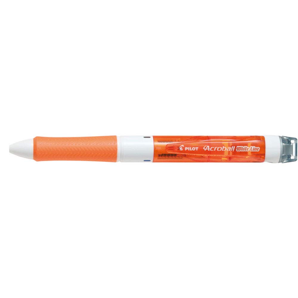 Pilot Acroball White Line 3 Colors Ballpoint Pen with Correction Tape 0.7mm Clear/Orange (BKAW-60F-CO)
Pilot Acroball White Line 3 Colors Ballpoint Pen with Correction Tape 0.7mm Clear/Orange (BKAW-60F-CO)