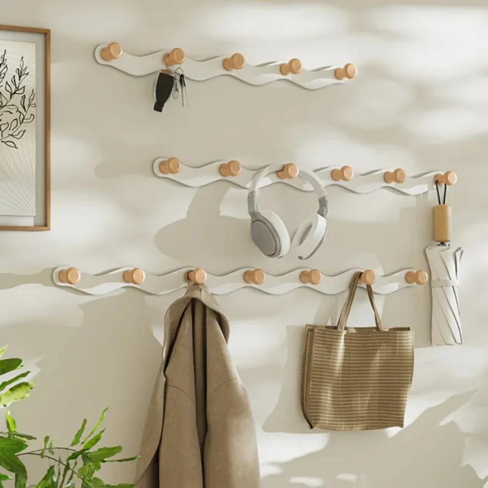 Coat Hanger Wall Mount Creative Wave Iron Hooks Row No Punch Wooden Hanger Functional Wall Hook Rack Porch Bathroom Coat Hook
Coat Hanger Wall Mount Creative Wave Iron Hooks Row No Punch Wooden Hanger Functional Wall Hook Rack Porch Bathroom Coat Hook