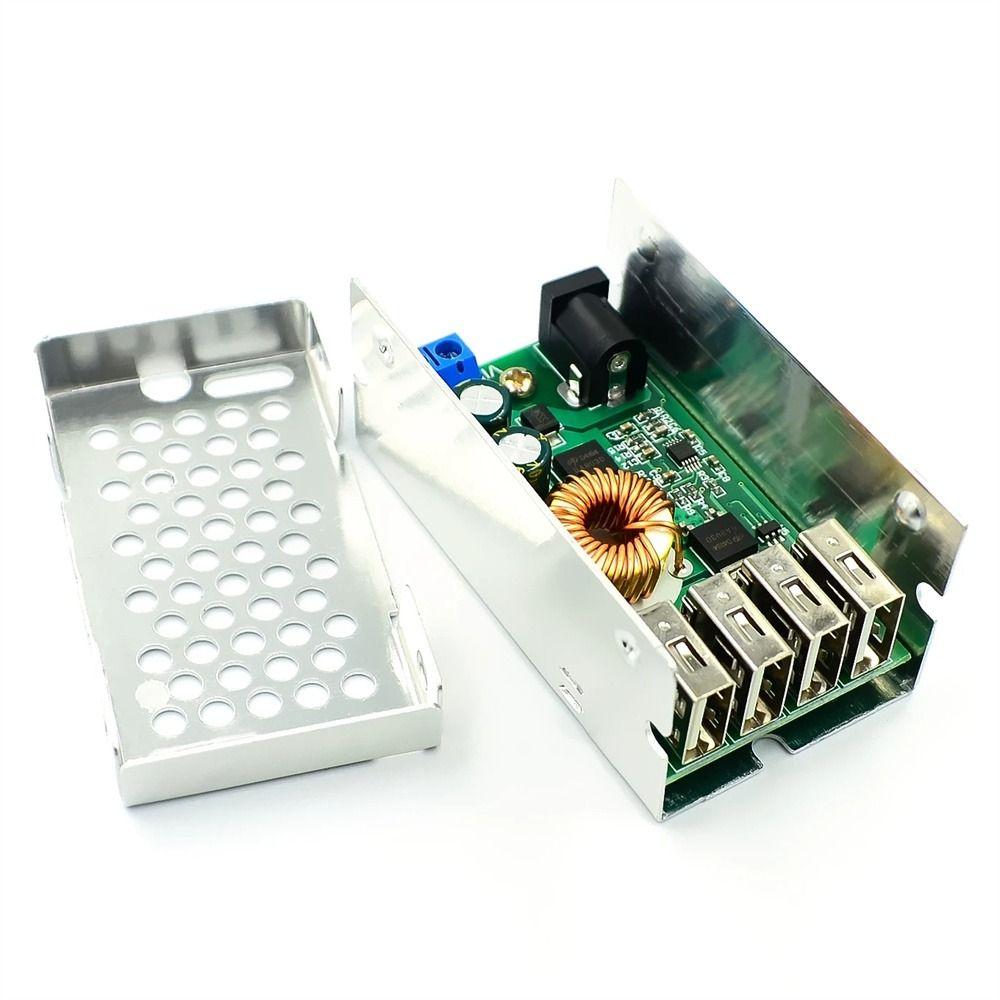 Модуль DC-DC 5A 4 USB 4 порта USB понижающий преобразователь понижающая плата зарядная плата понижающий модуль
Модуль DC-DC 5A 4 USB 4 порта USB понижающий преобразователь понижающая плата зарядная плата понижающий модуль