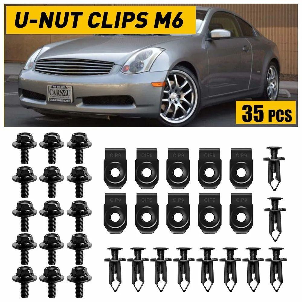 35/65/70Pcs Black Undertray Splash Shield Guard Metal Extruded U-Nuts Car Accessories 35Pcs
35/65/70Pcs Black Undertray Splash Shield Guard Metal Extruded U-Nuts Car Accessories 35Pcs