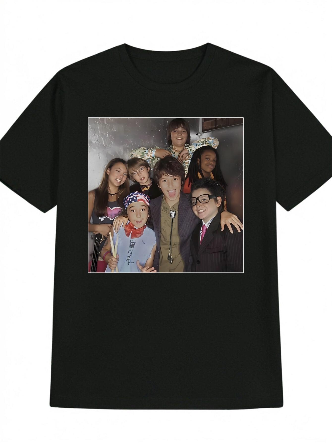 Graphic T-shirt - Black Tee with Group Photo Print XXXXL
Graphic T-shirt - Black Tee with Group Photo Print XXXXL