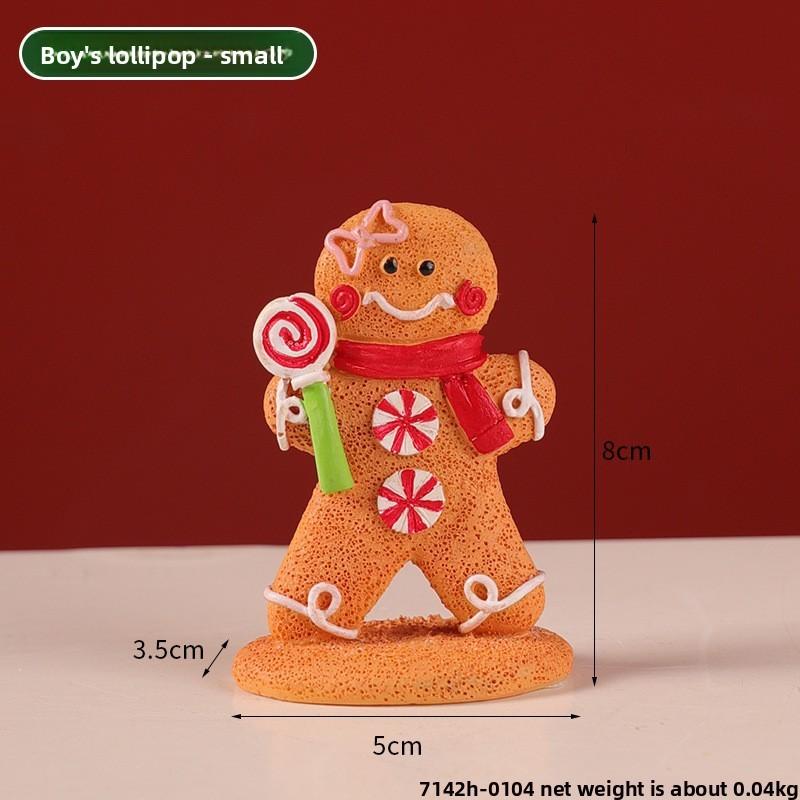 Christmas Gingerbread Man Decor Resin Cartoon Festive Toy For Christmas Party Atmosphere Lollipop,S
Christmas Gingerbread Man Decor Resin Cartoon Festive Toy For Christmas Party Atmosphere Lollipop,S