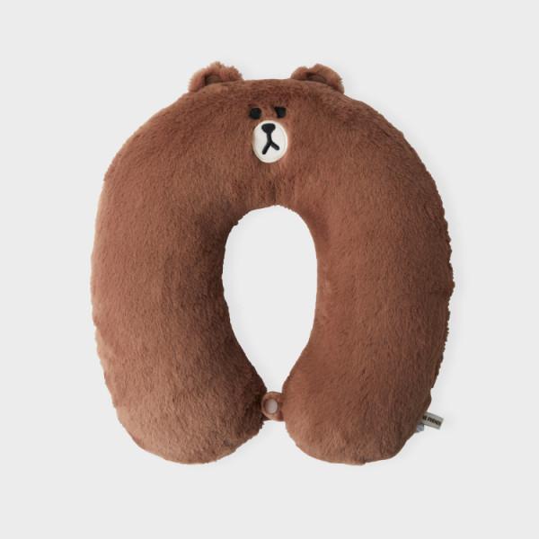 Коричневая подушка Line Friends Mok 
Коричневая подушка Line Friends Mok