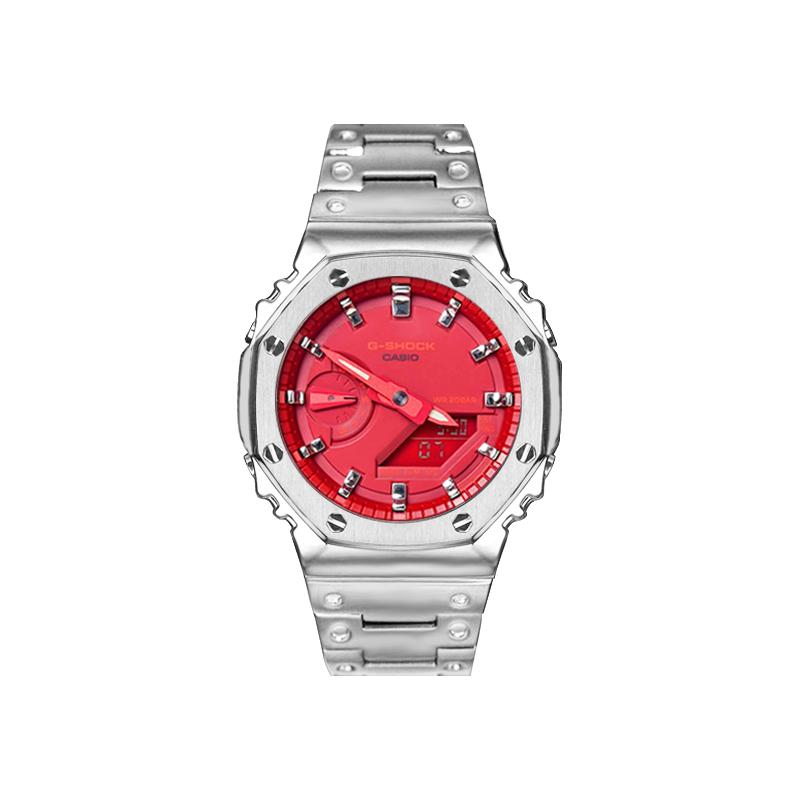 CASIO Men Liquid Crystal,Analog Dual Display Series Red Watch GA-2100-4A(Watch8--) Regular Watch Box
CASIO Men Liquid Crystal,Analog Dual Display Series Red Watch GA-2100-4A(Watch8--) Regular Watch Box