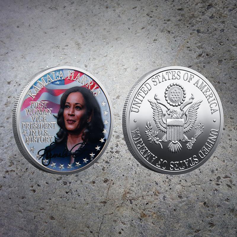 Harris Commemorative Coin, U.S. President Kamala Harris Medal, Foreign Trade Military Coin, Challenge Coin срібний
Harris Commemorative Coin, U.S. President Kamala Harris Medal, Foreign Trade Military Coin, Challenge Coin срібний