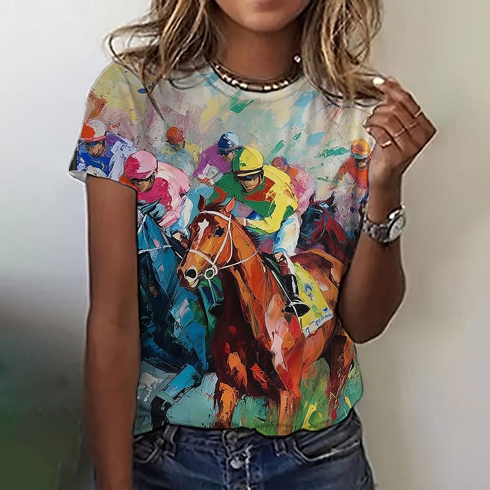 Винтажный принт ковбоя, летние новые женские футболки, повседневные, с коротким рукавом, пуловер, с круглым вырезом, топы, свободные футболки, одежда для женщин оверсайз L
Винтажный принт ковбоя, летние новые женские футболки, повседневные, с коротким рукавом, пуловер, с круглым вырезом, топы, свободные футболки, одежда для женщин оверсайз L