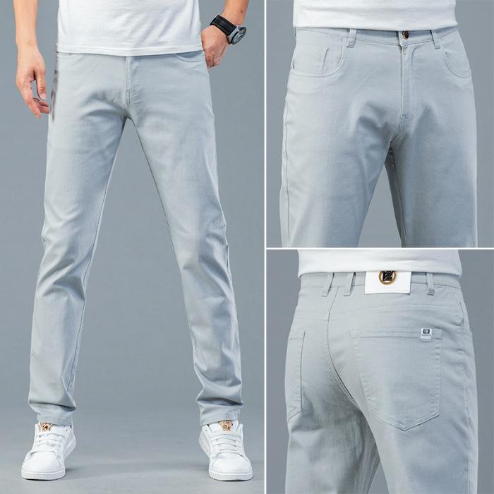 Новые весенние джинсы для мужчин стрейч прямые двойная пряжа для долгого ношения без деформации повседневные брюки 40
Новые весенние джинсы для мужчин стрейч прямые двойная пряжа для долгого ношения без деформации повседневные брюки 40