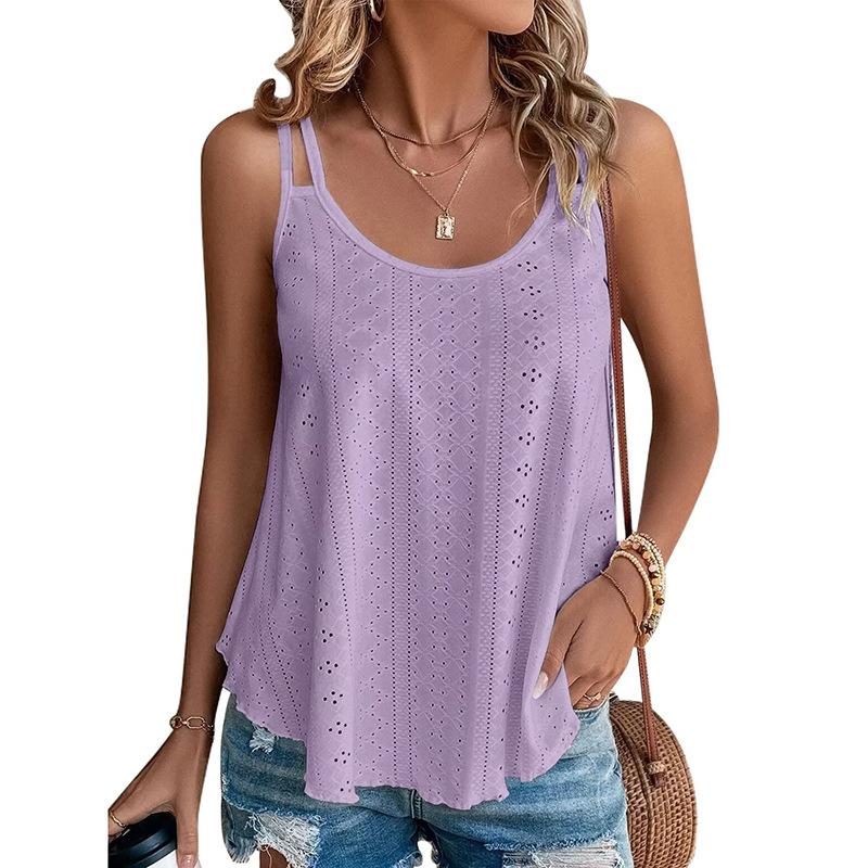 VEZFAA Женская мода повседневная летняя весна однотонные принтованные безрукавки с U-образным вырезом блузки и рубашки XXL фиолетовый
VEZFAA Женская мода повседневная летняя весна однотонные принтованные безрукавки с U-образным вырезом блузки и рубашки XXL фиолетовый