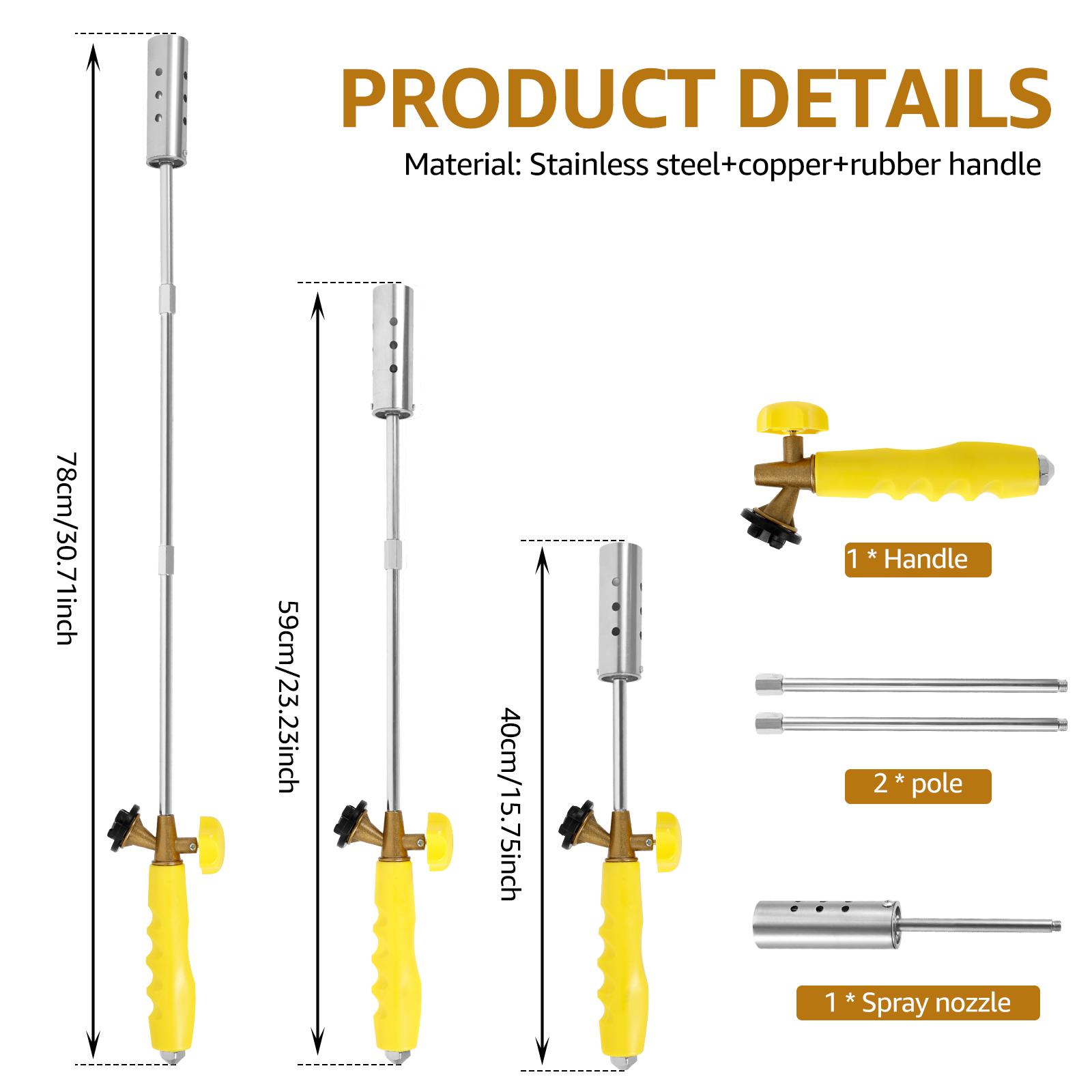 Detachable Long Weed Burner 3 Stage Weed Flame Torch 40-78cm Outside Weed Terminator Gases Torch Outdoor BBQ Blowtorch Camping
Detachable Long Weed Burner 3 Stage Weed Flame Torch 40-78cm Outside Weed Terminator Gases Torch Outdoor BBQ Blowtorch Camping