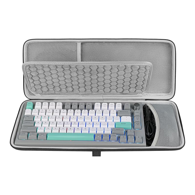 Geekria 75% Keyboard Case, Hard Shell Travel Carrying Case for 84 Key Portable Keyboard, Keychron K2 version 2/ K2/ Q1/ V1, ASUS ROG Azoth 75%, AULA
Geekria 75% Keyboard Case, Hard Shell Travel Carrying Case for 84 Key Portable Keyboard, Keychron K2 version 2/ K2/ Q1/ V1, ASUS ROG Azoth 75%, AULA