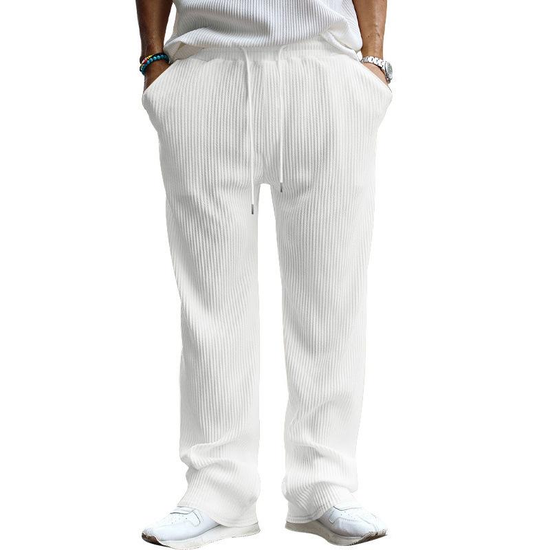 2025 spring and autumn men s casual trousers high-end loose straight-leg trousers wear striped high-waisted wide-leg trousers XXXL білий
2025 spring and autumn men s casual trousers high-end loose straight-leg trousers wear striped high-waisted wide-leg trousers XXXL білий