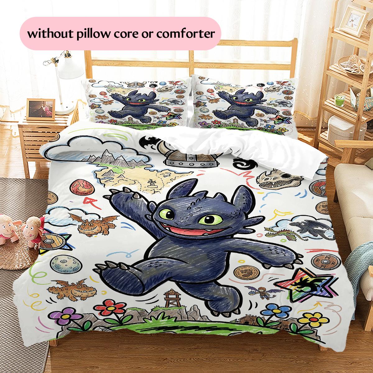 How to Train Your Dragon Pattern Bedding Home Decoration Festival Gift (1 * duvet cover + 2 * pillowcase, without core) 135x200cm
How to Train Your Dragon Pattern Bedding Home Decoration Festival Gift (1 * duvet cover + 2 * pillowcase, without core) 135x200cm