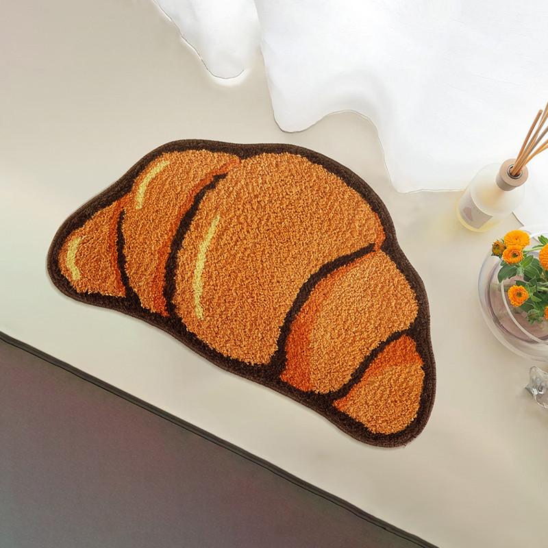 Brown Croissant Shape Tufted Rug Non-slip Hallway Entrance Bread Rug Home Warm Decoration Accessories Anti-Slip Floor Safety Mat 40x70cm
Brown Croissant Shape Tufted Rug Non-slip Hallway Entrance Bread Rug Home Warm Decoration Accessories Anti-Slip Floor Safety Mat 40x70cm