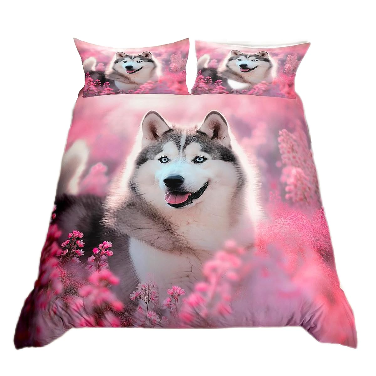 Dog And Flowers Duvet Cover For Kids Teens Queen Size Lightweight Quilt Covers Spring Themed Bedding Set Bedroom Decor No Quilt EU Single(135*200cm)3pcs
Dog And Flowers Duvet Cover For Kids Teens Queen Size Lightweight Quilt Covers Spring Themed Bedding Set Bedroom Decor No Quilt EU Single(135*200cm)3pcs