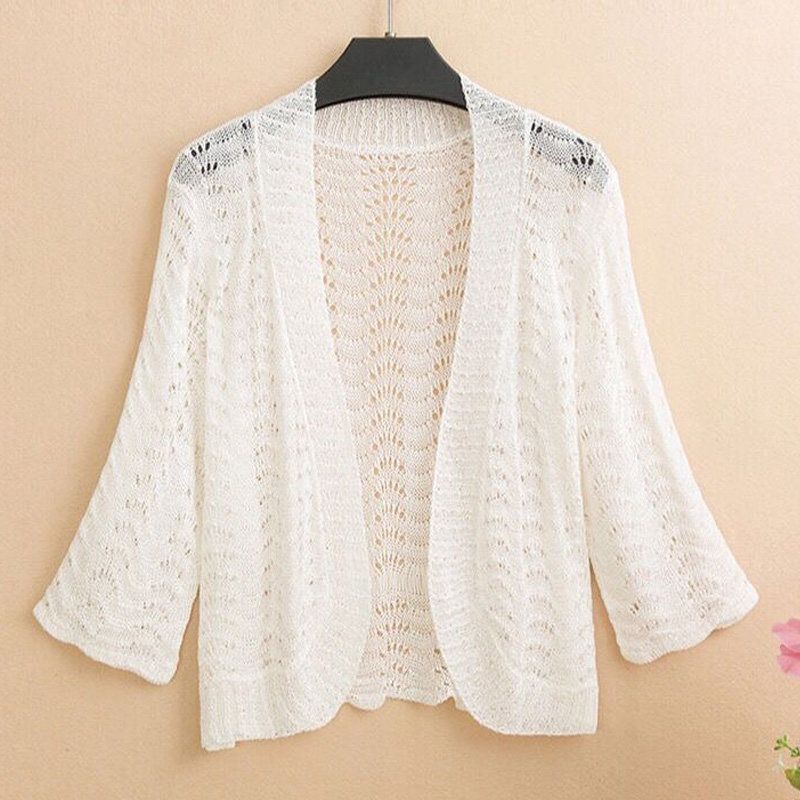 Women s Crochet Hollow Knit Cardigan Summer Breathable Comfortable Cardigan Sun Protection one size белый
Women s Crochet Hollow Knit Cardigan Summer Breathable Comfortable Cardigan Sun Protection one size белый
