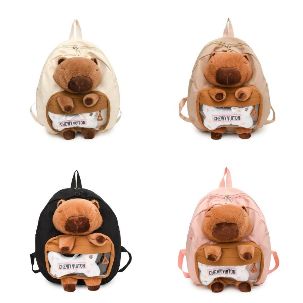 Large Capacity Capybara Plush Backpack School Bag Cartoon Capybara Handbag Outdoor розовый
Large Capacity Capybara Plush Backpack School Bag Cartoon Capybara Handbag Outdoor розовый