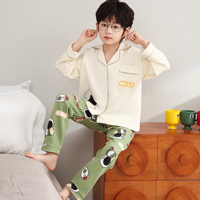Autumn/Winter Boys Cartoon Cardigan Pajama Set - Long Sleeve, Medium & Large Sizes, Cute Home Wear, Outdoor-Appropriate Size 14 - Height 125-135cm
Autumn/Winter Boys Cartoon Cardigan Pajama Set - Long Sleeve, Medium & Large Sizes, Cute Home Wear, Outdoor-Appropriate Size 14 - Height 125-135cm