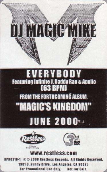 12inch Record DJ MAGIC MIKE - Everybody RPRO2191 Restless Record 2000 US Rap & Hip-Hop/R&B Used
12inch Record DJ MAGIC MIKE - Everybody RPRO2191 Restless Record 2000 US Rap & Hip-Hop/R&B Used