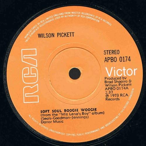 7inch Record WILSON PICKETT - Soft Soul Boogie Woogie APBO0174 RCA Victor 1973 UK Soul/Funk Used
7inch Record WILSON PICKETT - Soft Soul Boogie Woogie APBO0174 RCA Victor 1973 UK Soul/Funk Used