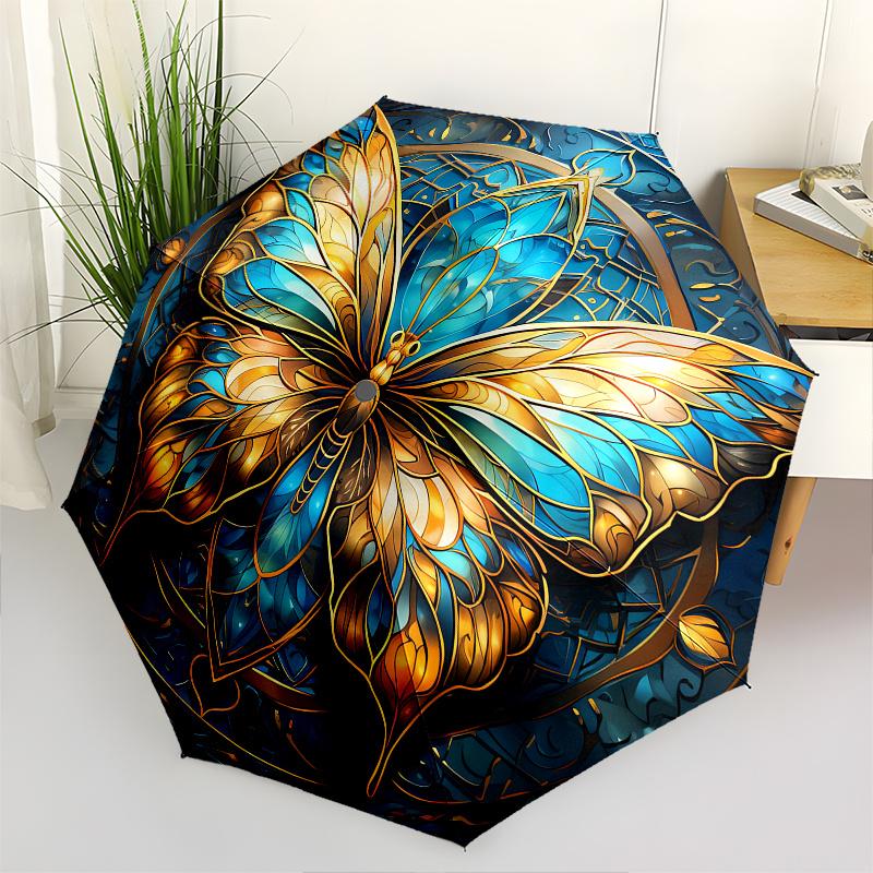Butterfly Mandala Theme 8 Bone Hand Automatic Folding Fashion umbrella, Compact and Portable Design, A Perfect Gift for Birthday, Christmas
Butterfly Mandala Theme 8 Bone Hand Automatic Folding Fashion umbrella, Compact and Portable Design, A Perfect Gift for Birthday, Christmas