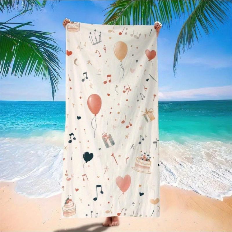 1pc Large Microfiber Beach Towel with Birthday Party Design Lightweight,Quick-Dry,Sandproof Yoga Sports Blanket,Travel Swimming W30*H60(CM)
1pc Large Microfiber Beach Towel with Birthday Party Design Lightweight,Quick-Dry,Sandproof Yoga Sports Blanket,Travel Swimming W30*H60(CM)