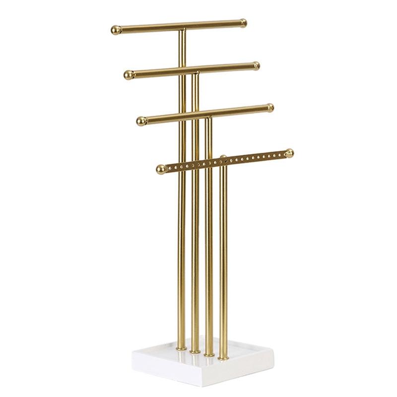 Gold 4 Tiers T-Shaped Jewelry Rack Earring Storage Rack Jewelry Display Rack Necklace Display Rack For Girls To Organize золотий
Gold 4 Tiers T-Shaped Jewelry Rack Earring Storage Rack Jewelry Display Rack Necklace Display Rack For Girls To Organize золотий