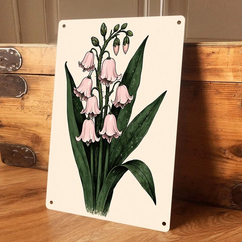 1 piece: Pastoral style pink lily of the valley tin plaque, European retro home wall decoration, living room, entryway, bedroom (as the picture,20x30cm)
1 piece: Pastoral style pink lily of the valley tin plaque, European retro home wall decoration, living room, entryway, bedroom (as the picture,20x30cm)