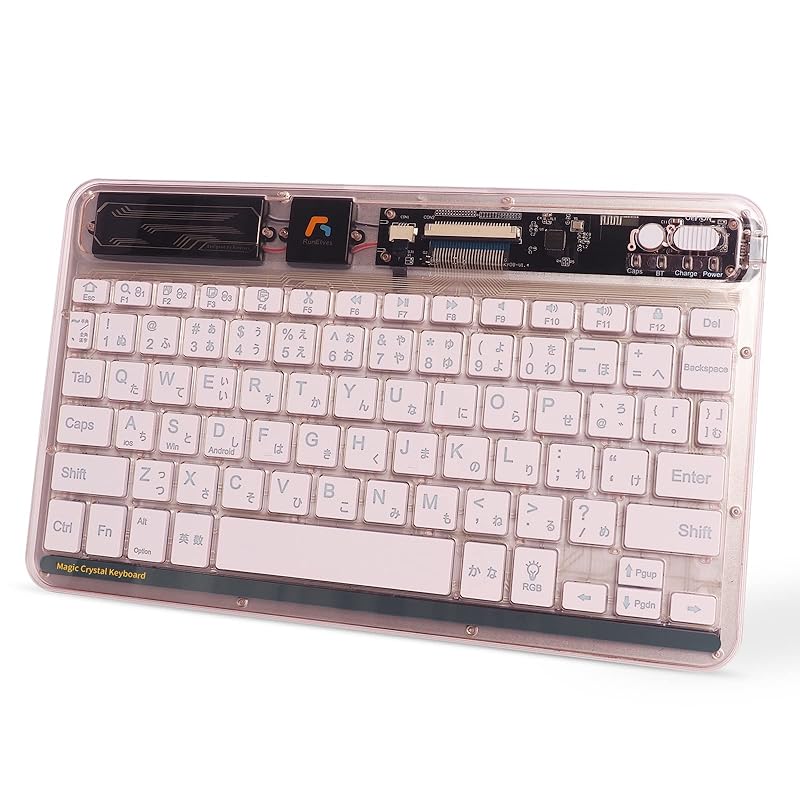 OSUDRY bluetooth keyboard transparent lightweight ultra thin RGB luminous LED backlight wireless rechargeable Compatible with iOS/Mac/Windows long
OSUDRY bluetooth keyboard transparent lightweight ultra thin RGB luminous LED backlight wireless rechargeable Compatible with iOS/Mac/Windows long
