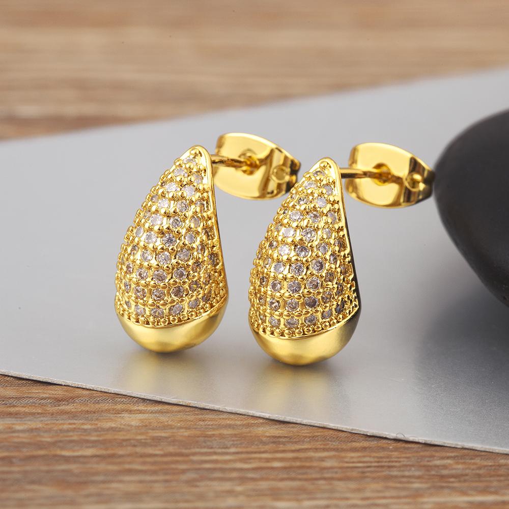 Nidin Classic New Design Waterdrop Shape Sparkling Zircon Charm Earrings S/L Sizes Choice For Women Fine Ear Jewelry Accessories
Nidin Classic New Design Waterdrop Shape Sparkling Zircon Charm Earrings S/L Sizes Choice For Women Fine Ear Jewelry Accessories