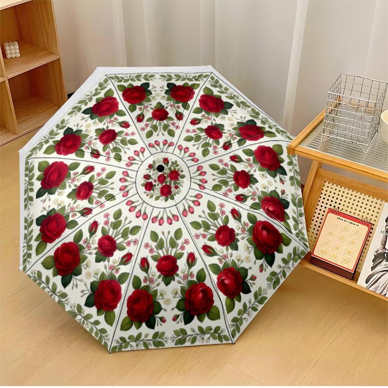 Floral Umbrella Design 11 Theme Automatic Umbrella Compact 8-Rib Design Sturdy Construction Durable Umbrella Stylish Accessory
Floral Umbrella Design 11 Theme Automatic Umbrella Compact 8-Rib Design Sturdy Construction Durable Umbrella Stylish Accessory