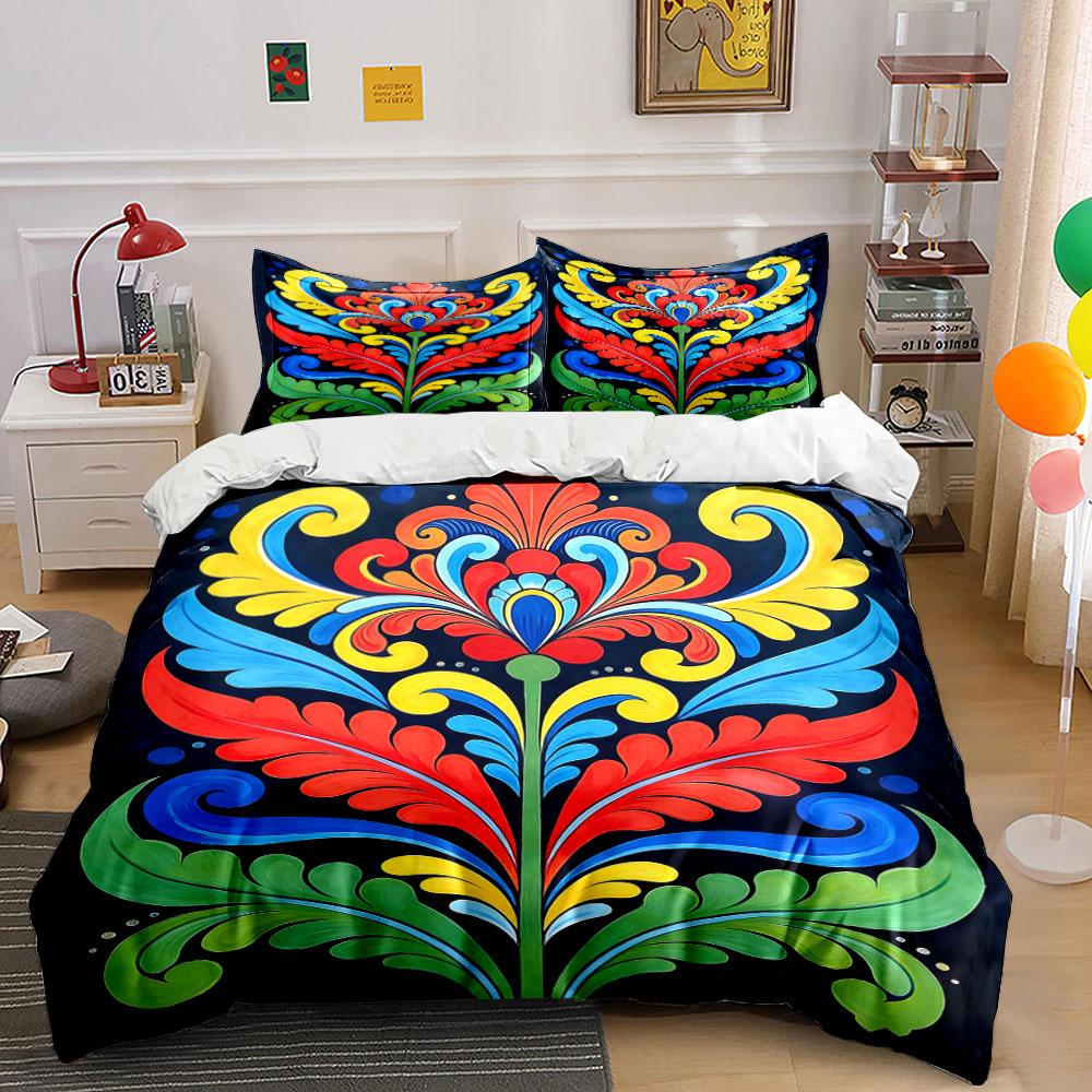 Colorful floral scroll design. Bedding sets Duvet cover sets Duvet covers Pillowcases(1 * Duvet Cover 2 * Pillowcases, without duvet insert) 135x200cm
Colorful floral scroll design. Bedding sets Duvet cover sets Duvet covers Pillowcases(1 * Duvet Cover 2 * Pillowcases, without duvet insert) 135x200cm