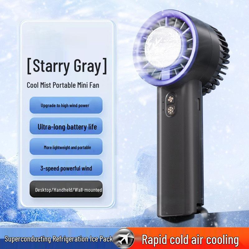Portable Summer Ice Cooling Handheld Mini Fan for Outdoor and Travel 1
Portable Summer Ice Cooling Handheld Mini Fan for Outdoor and Travel 1