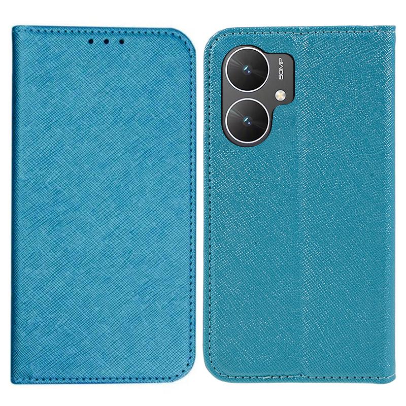 For Xiaomi Poco M6 5G/Redmi 13C 5G/13R 5G Shockproof Phone Cover Cross Texture Magnetic PU Leather Case with Stand Sky Blue
For Xiaomi Poco M6 5G/Redmi 13C 5G/13R 5G Shockproof Phone Cover Cross Texture Magnetic PU Leather Case with Stand Sky Blue